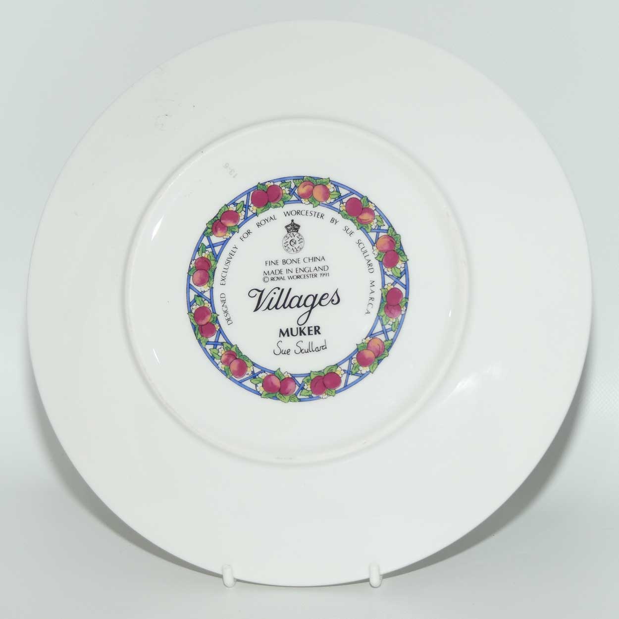 Royal Worcester Bone China plate | Villages series | MUKER | by Sue Sc