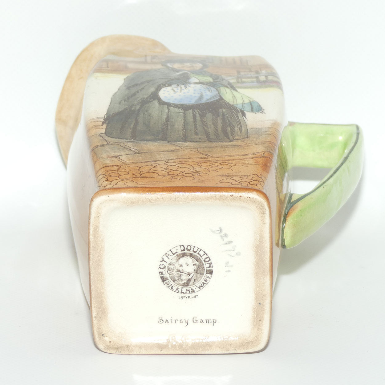 Royal Doulton Dickens Sairey Gamp Friar shape jug D2973