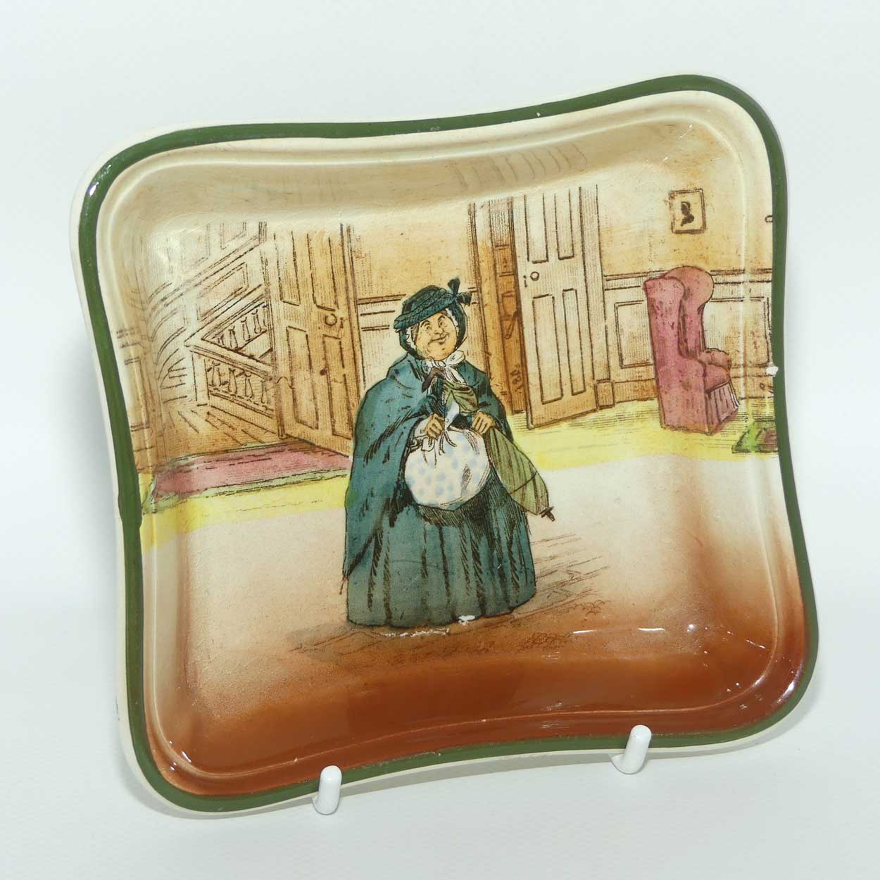 Royal Doulton Dickens Sairey Gamp square dish D2973
