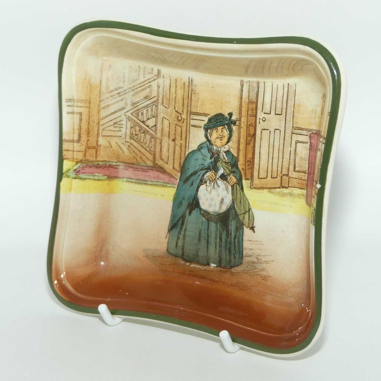 Royal Doulton Dickens Sairey Gamp square dish D2973