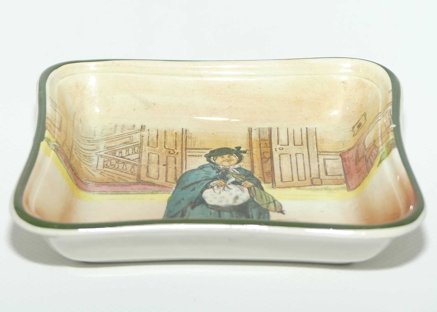 Royal Doulton Dickens Sairey Gamp square dish D2973