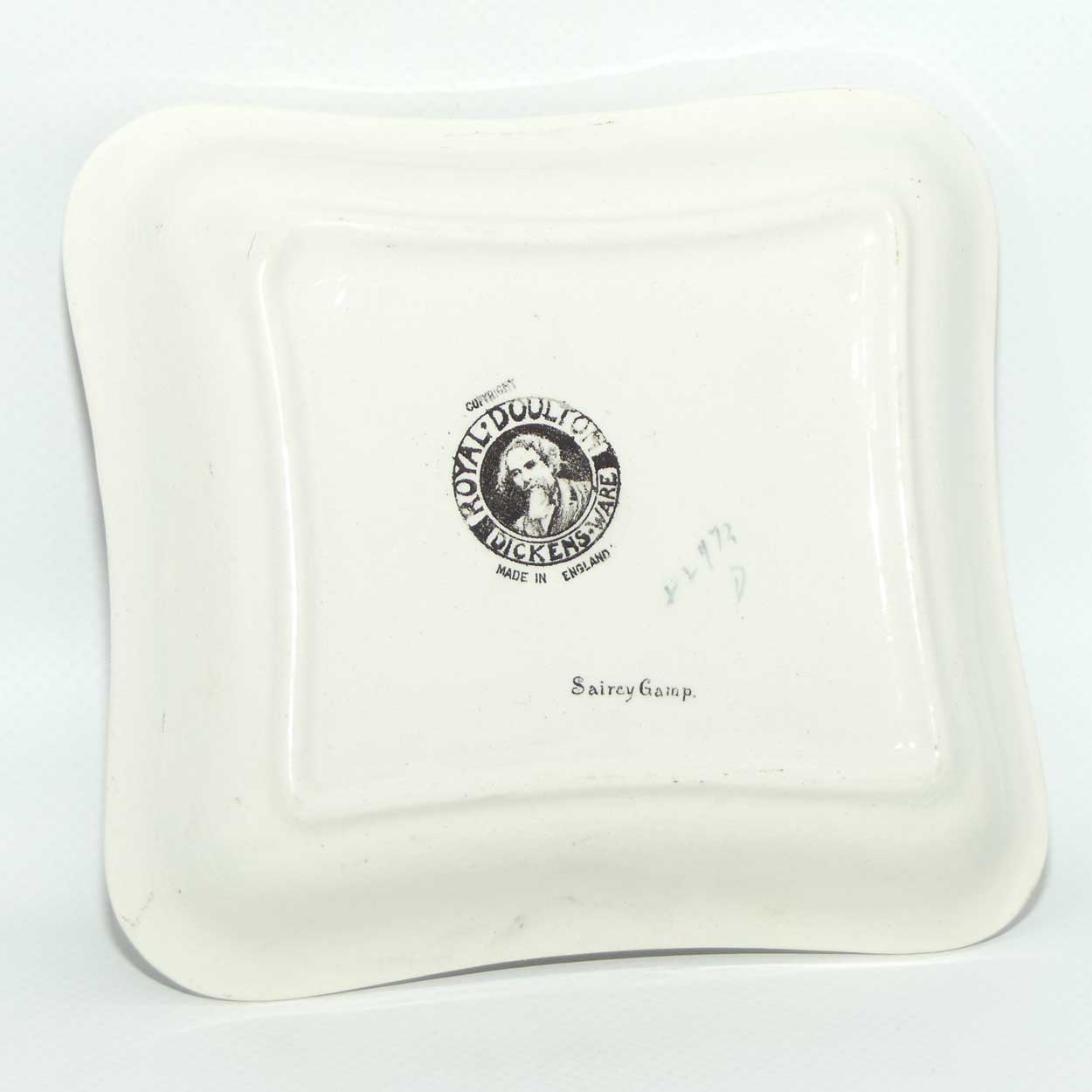 Royal Doulton Dickens Sairey Gamp square dish D2973