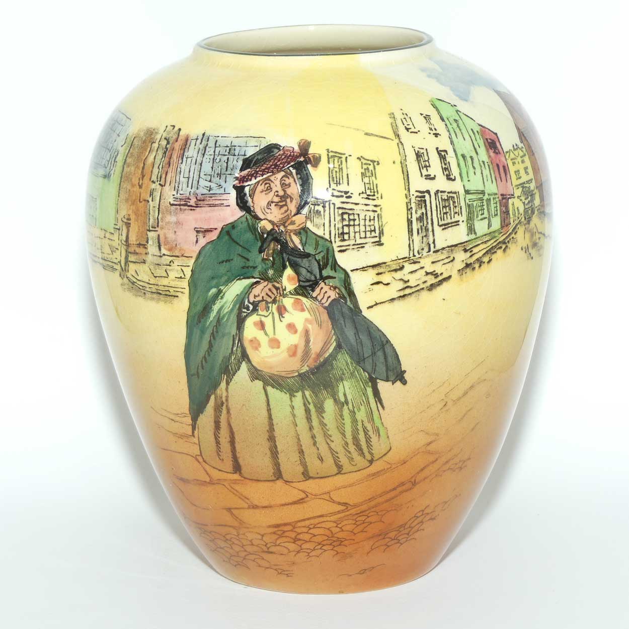 Royal Doulton Dickens Sairey Gamp ovoid vase D5175 | Shape 7072