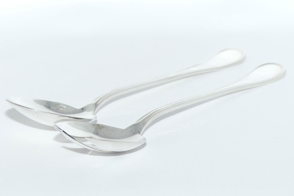 Christofle France | Albi design | Salad Server Pair | Spoon and Fork | 24cm long