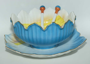 Noritake Colourful Salad Dish server set with Underplate | Asparagus Salad pattern