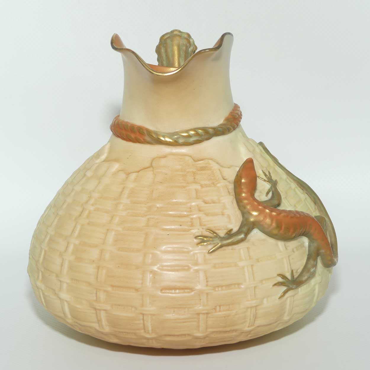 Royal Worcester Blush Ivory Salamander jug