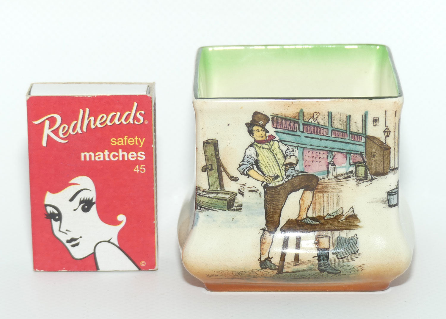Royal Doulton Dickens Sam Weller small square vase D2973