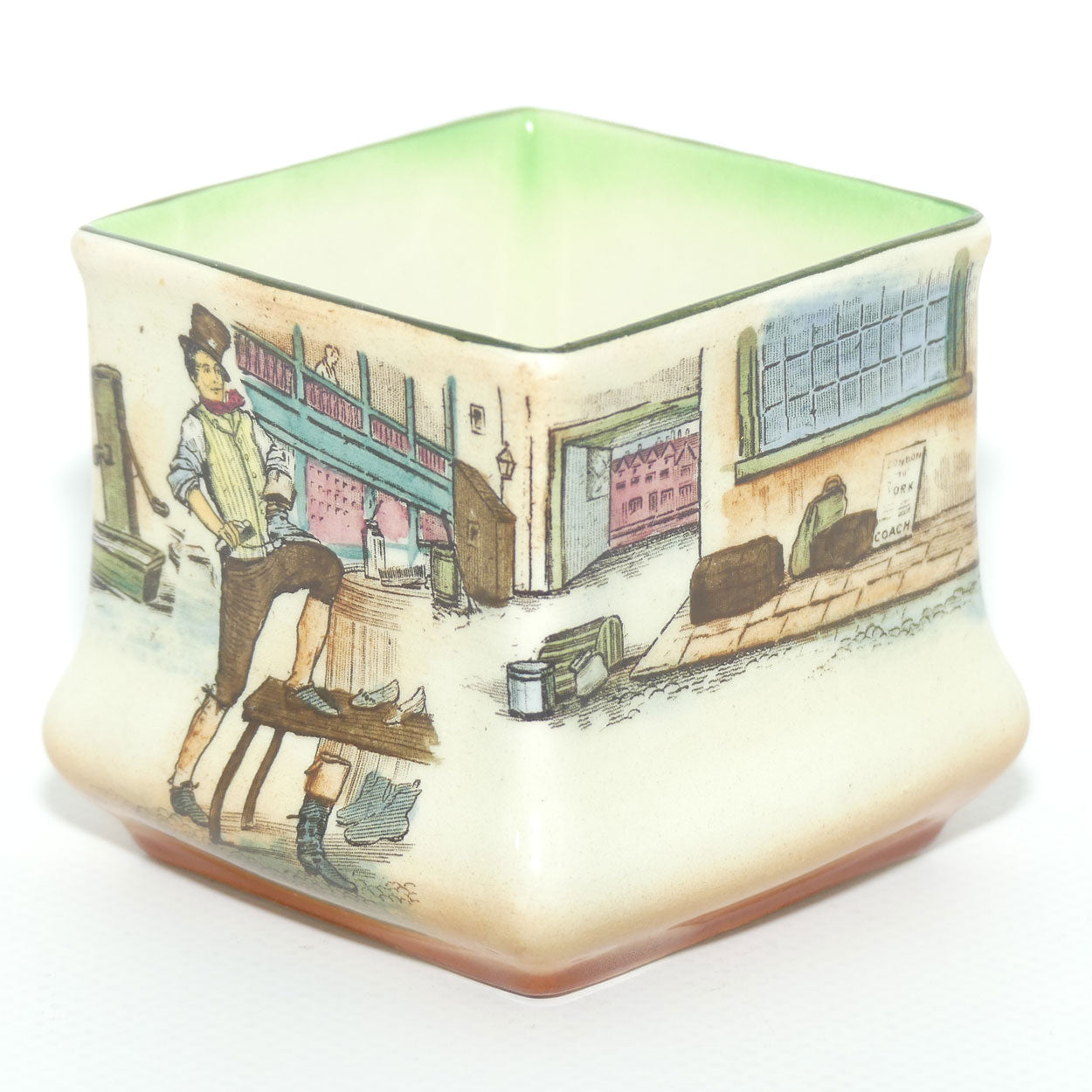 Royal Doulton Dickens Sam Weller small square vase D2973