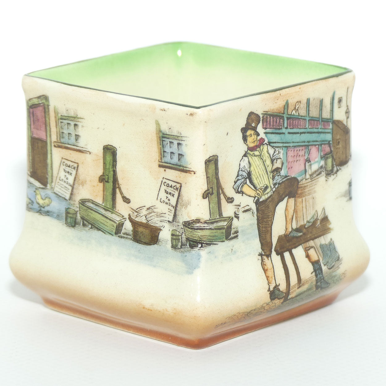 Royal Doulton Dickens Sam Weller small square vase D2973