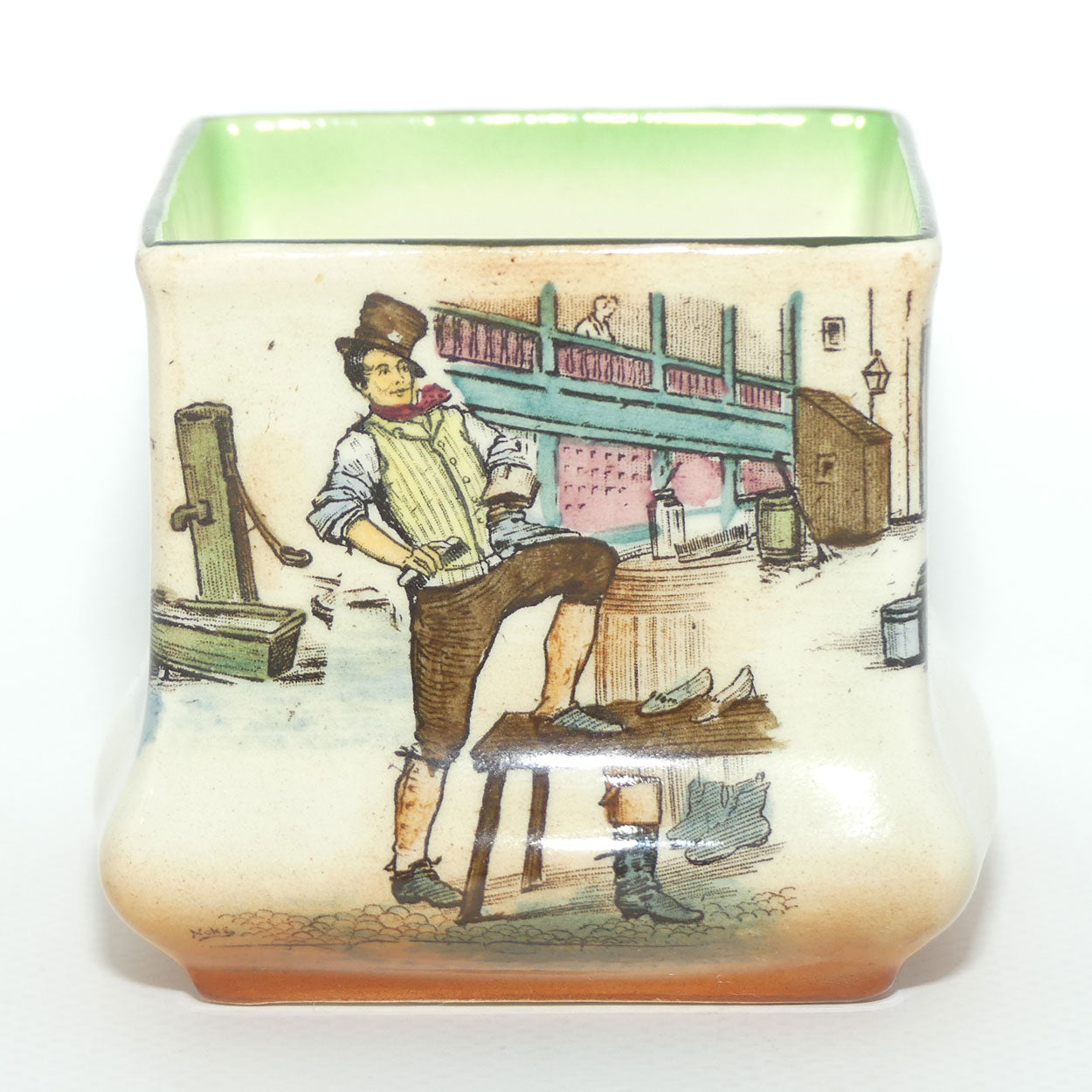 Royal Doulton Dickens Sam Weller small square vase D2973
