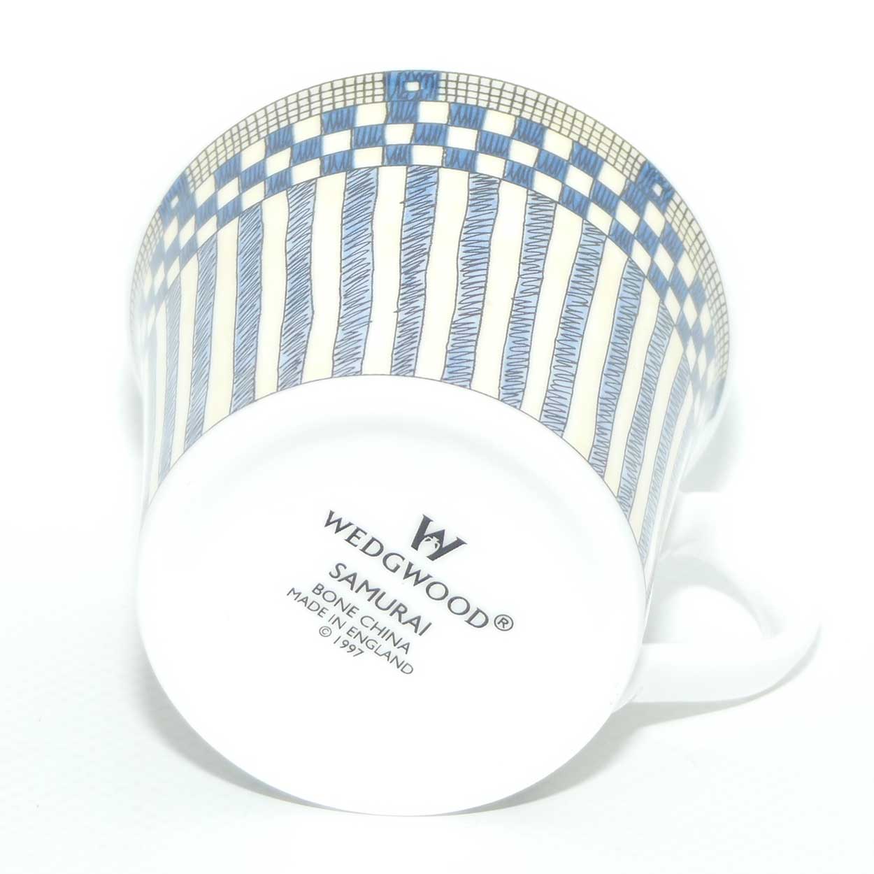 Wedgwood Bone China Samurai pattern | demi tasse cup and saucer | Espresso