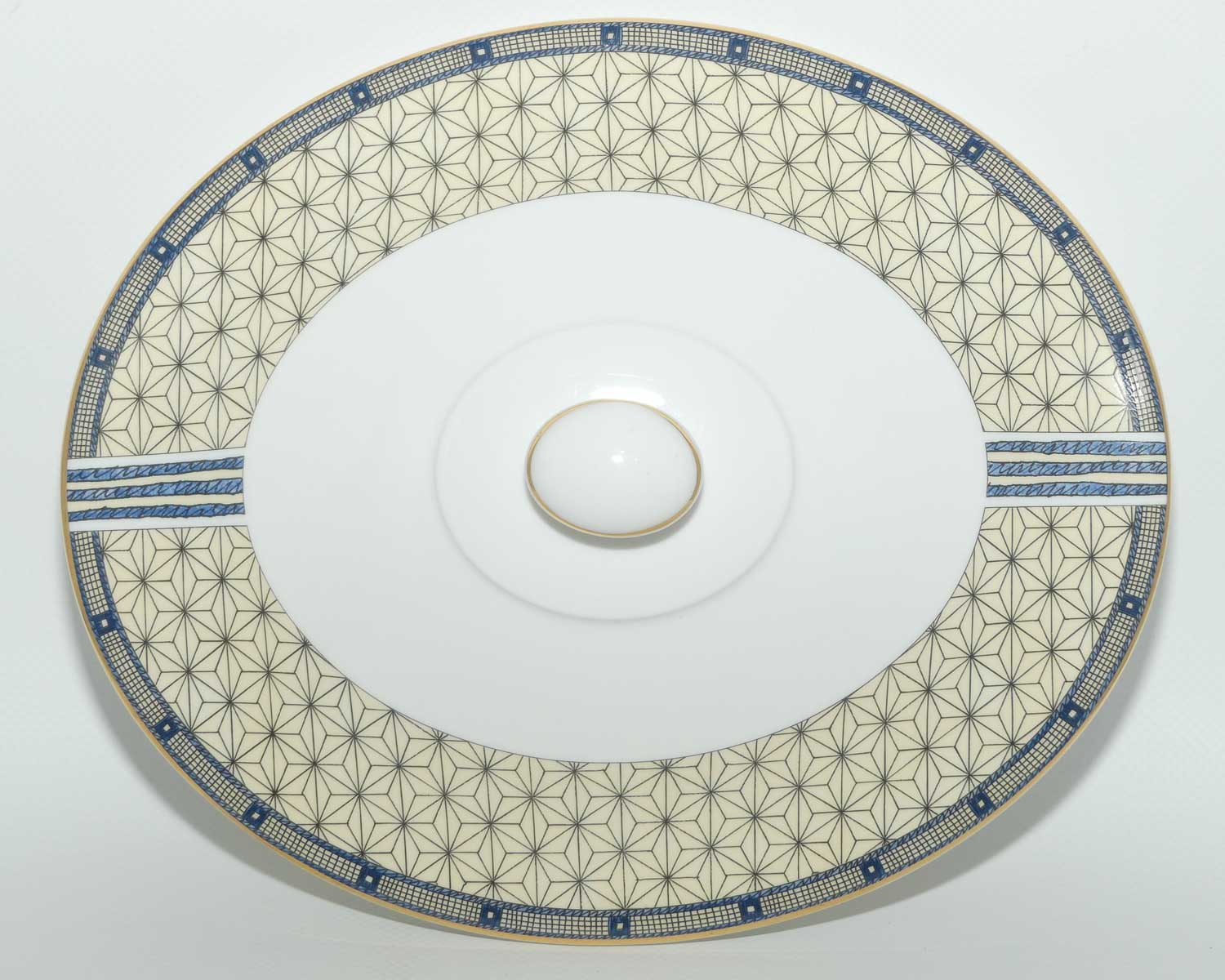 Wedgwood Bone China Samurai pattern | Covered Vegetable dish or tureen | #1
