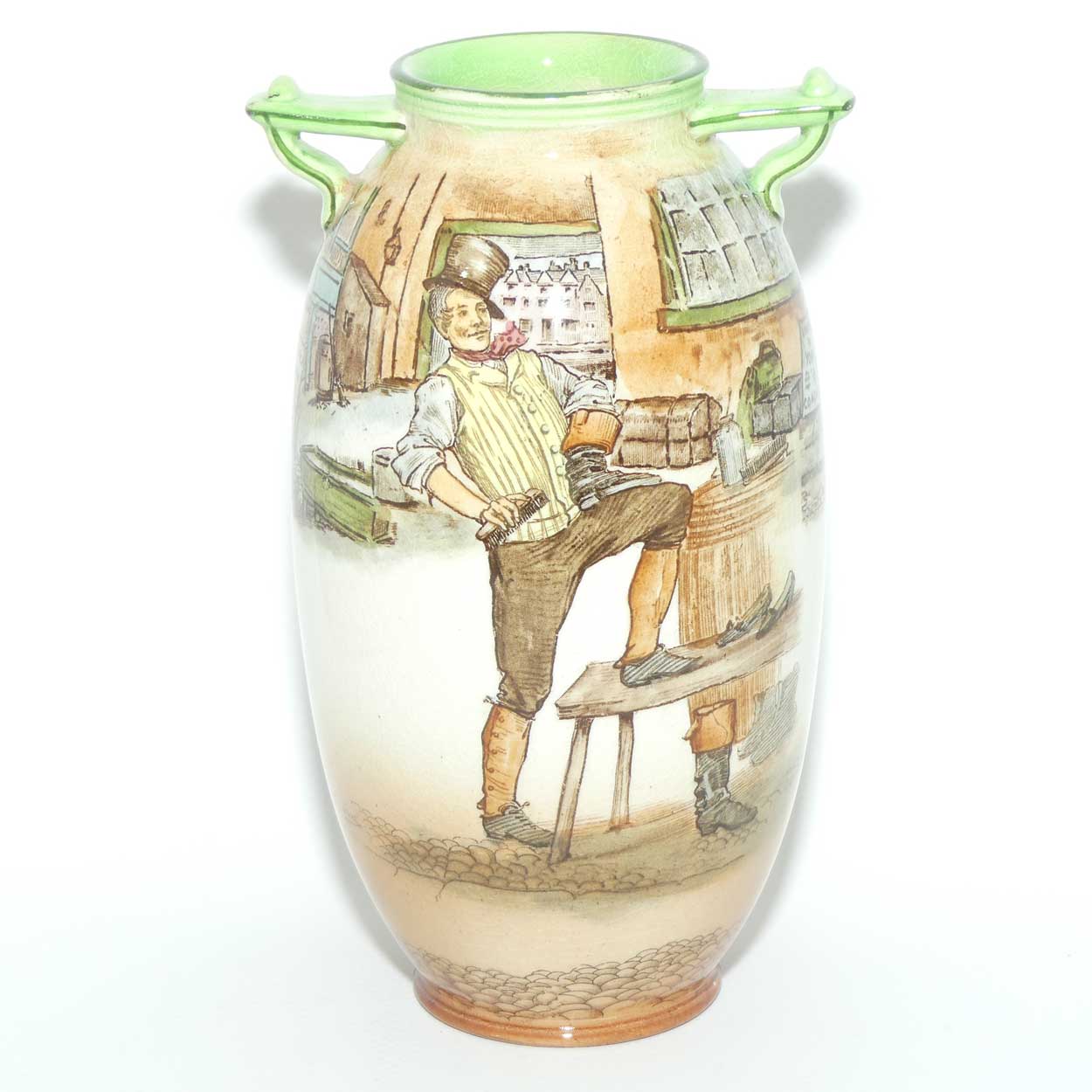 Royal Doulton Dickens Sam Weller twin handle vase D2973