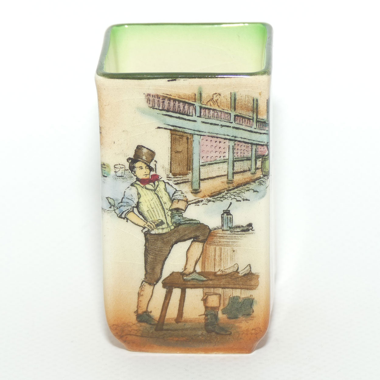 Royal Doulton Dickens Sam Weller small rectangular vase D2973
