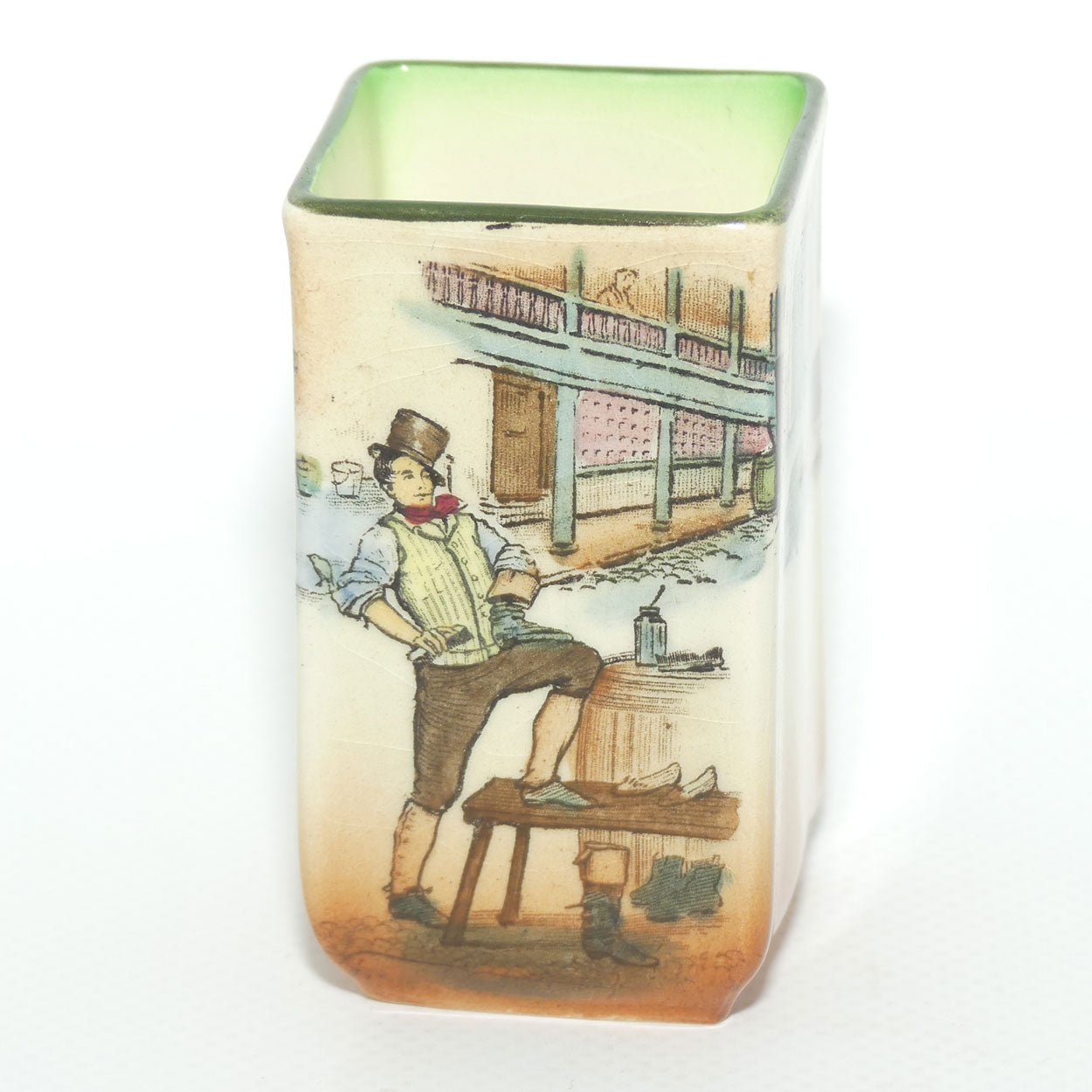 Royal Doulton Dickens Sam Weller small rectangular vase D2973