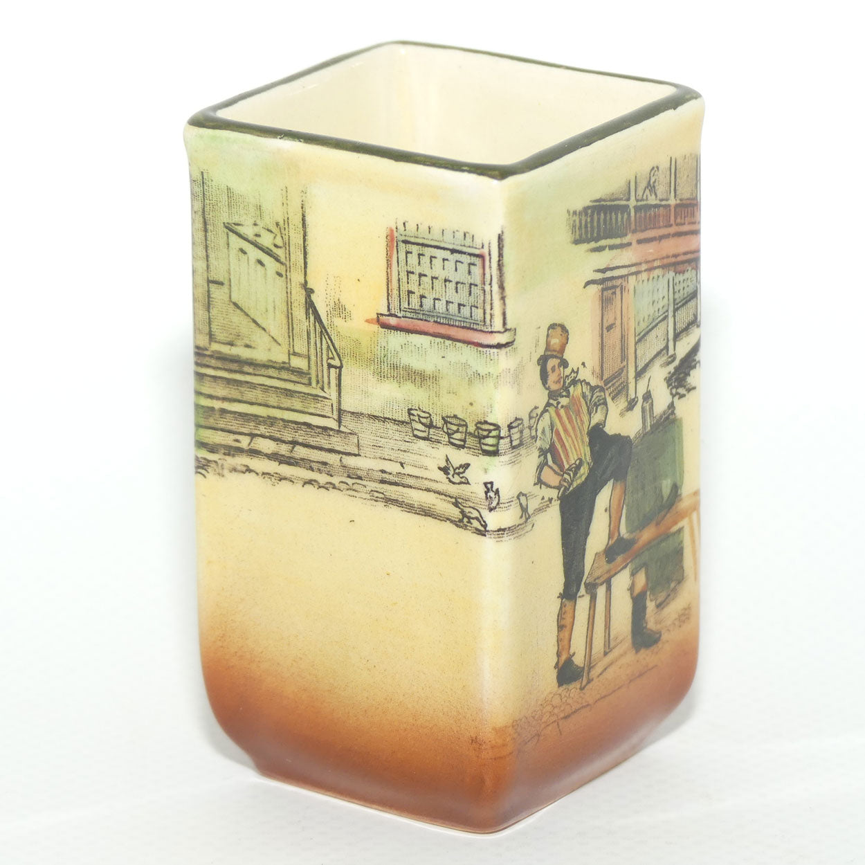 Royal Doulton Dickens Sam Weller small rectangular vase D5175