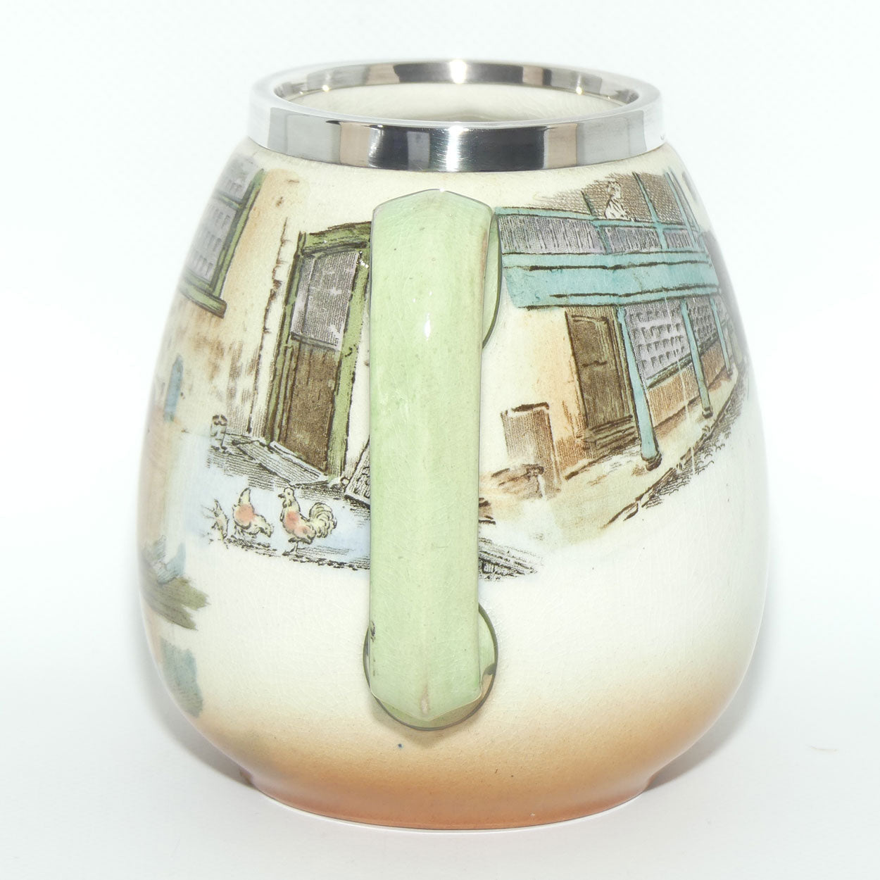 Royal Doulton Dickens Sam Weller Don shape jug (Silver rim)