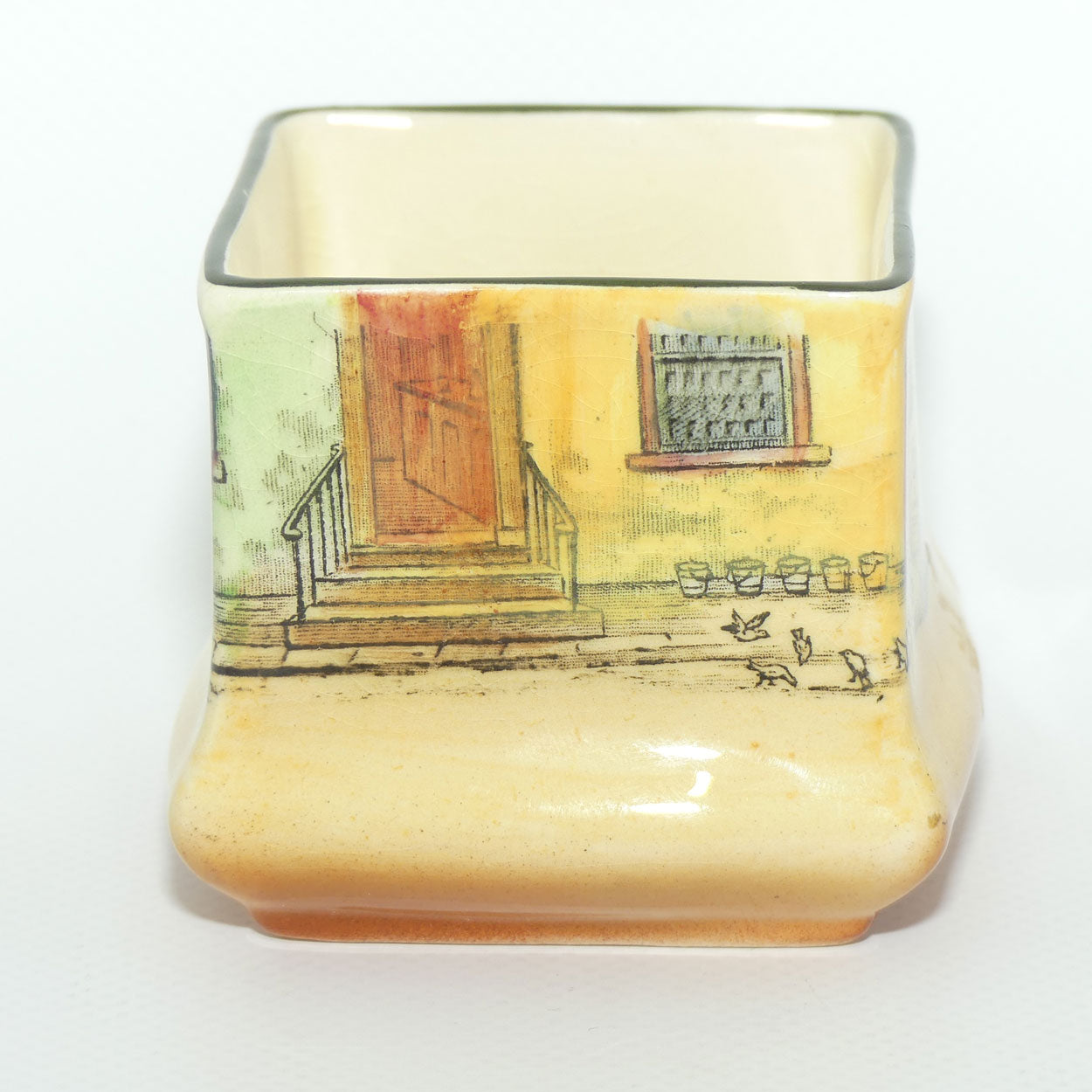 Royal Doulton Dickens Sam Weller small square vase D5175 | Shape 7013 | #1