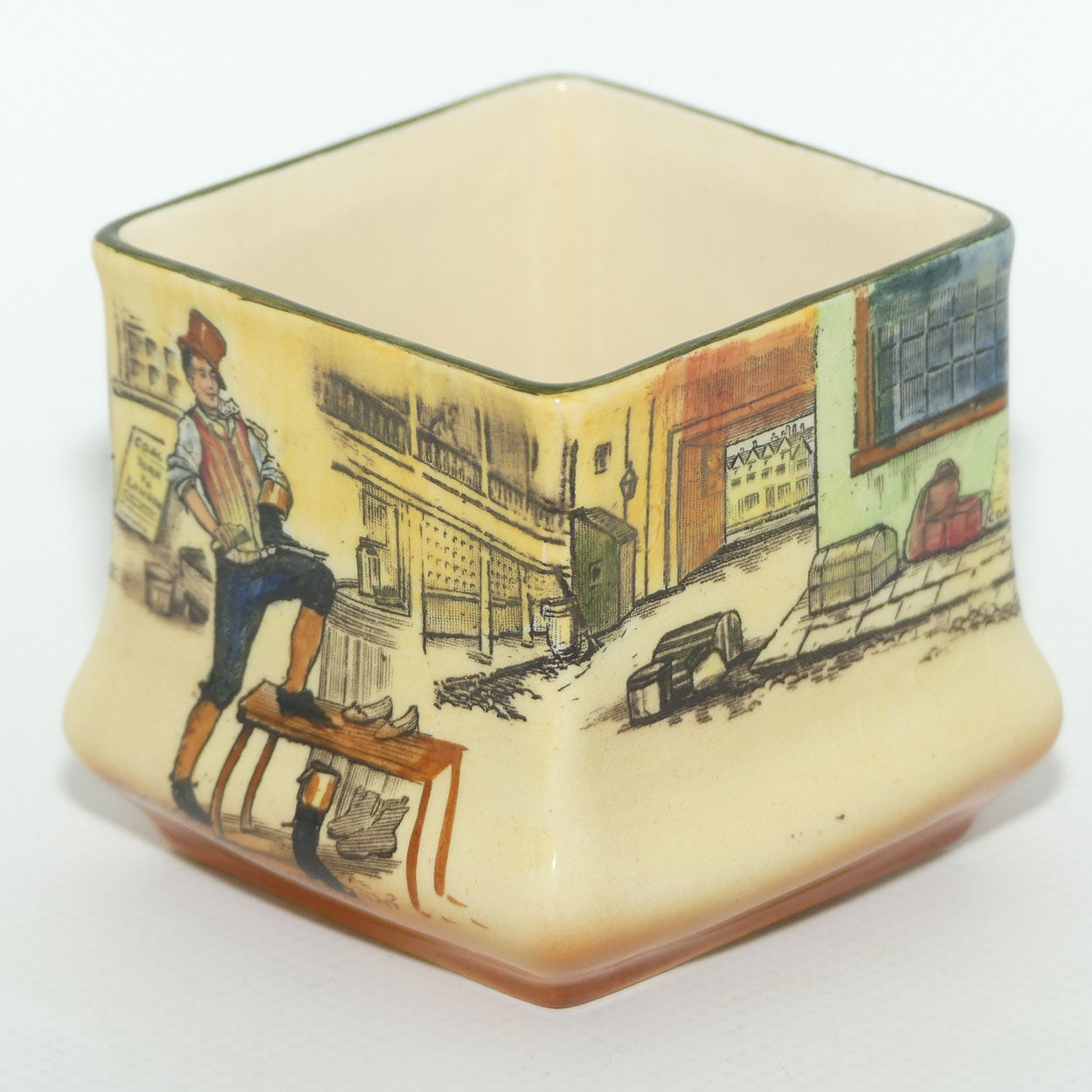Royal Doulton Dickens Sam Weller small square vase D5175 (#2)
