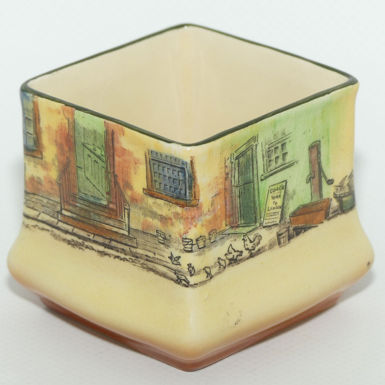 Royal Doulton Dickens Sam Weller small square vase D5175 (#2)