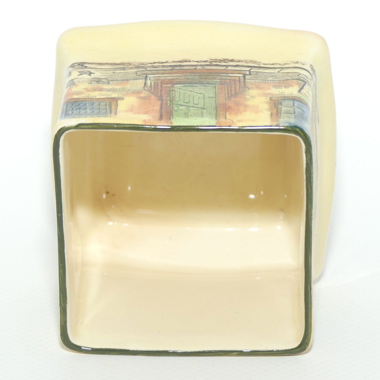 Royal Doulton Dickens Sam Weller small square vase D5175 | Shape 7013 | #2