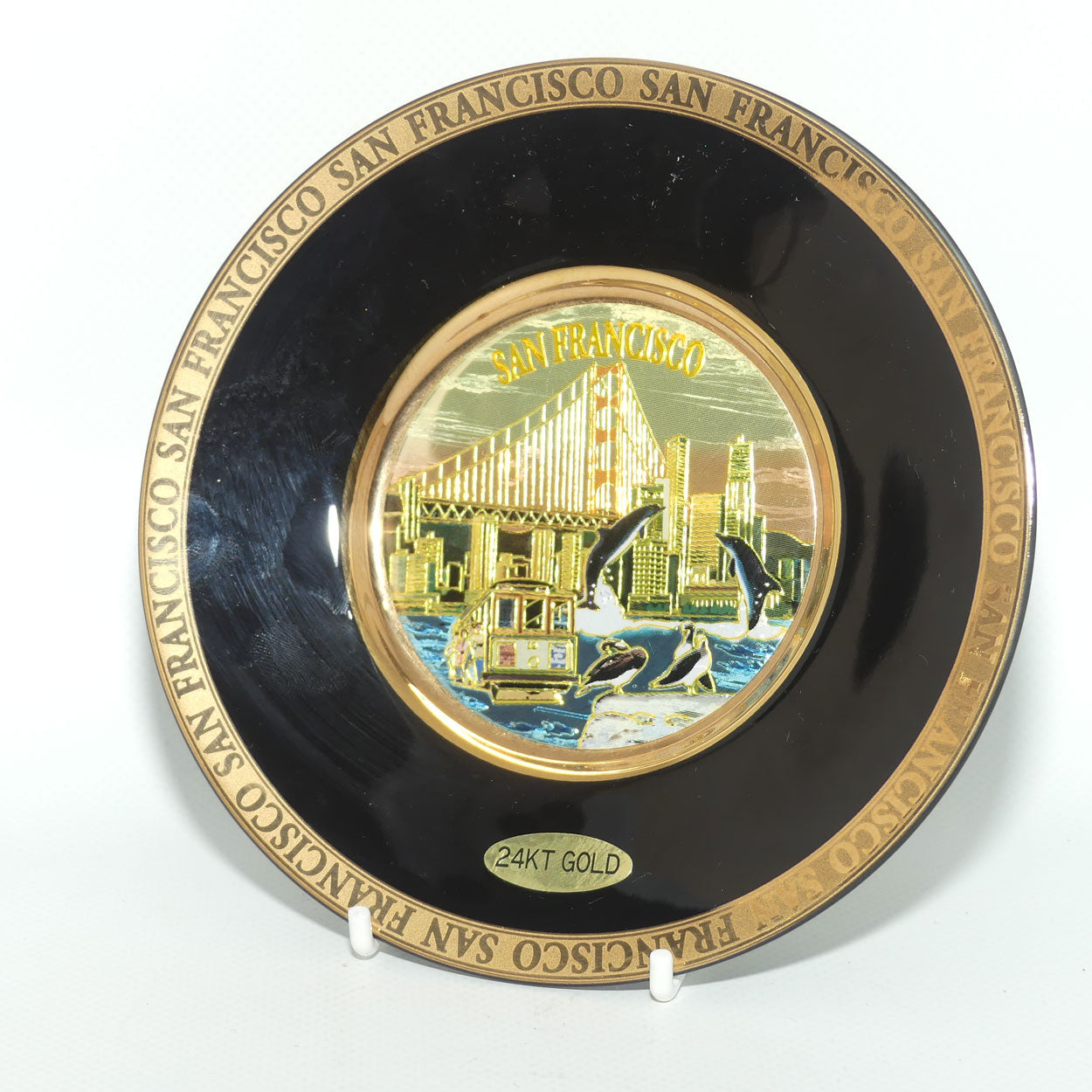 Chokin | The Art of Chokin | San Francisco plate | Black | Boxed