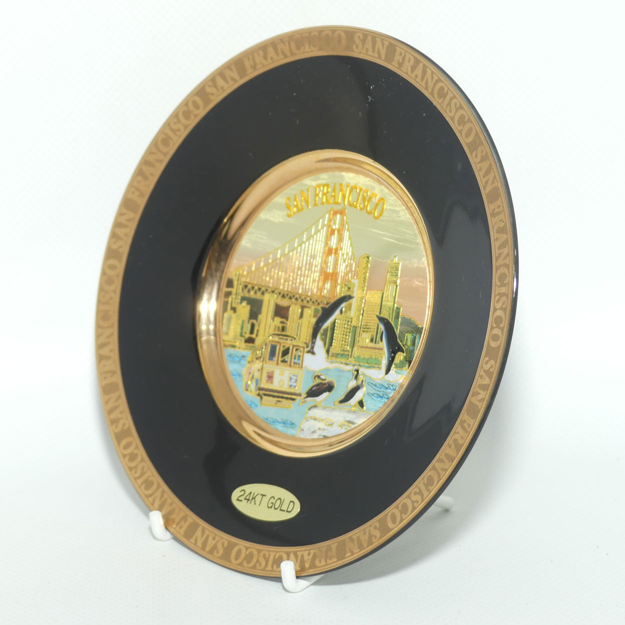 Chokin | The Art of Chokin | San Francisco plate | Black | Boxed