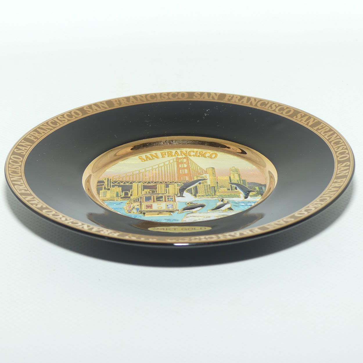 Chokin | The Art of Chokin | San Francisco plate | Black | Boxed