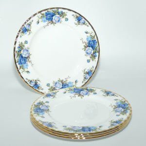 Royal Albert Bone China Moonlight Rose set of 4 salad plates | 20cm