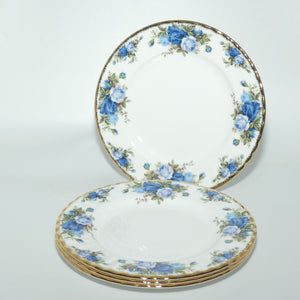 Royal Albert Bone China Moonlight Rose set of 4 salad plates | 20cm