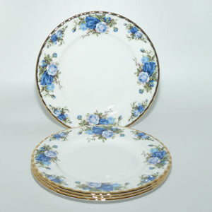 Royal Albert Bone China Moonlight Rose set of 4 salad plates | 20cm