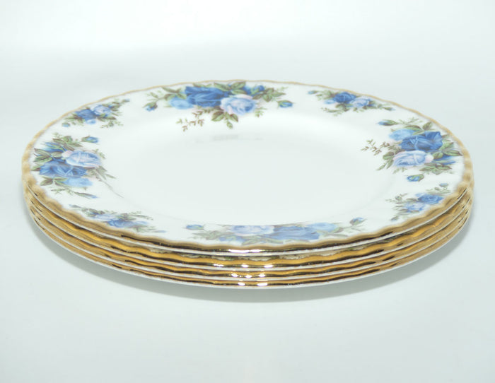 Royal Albert Bone China Moonlight Rose set of 4 salad plates | 20cm diam