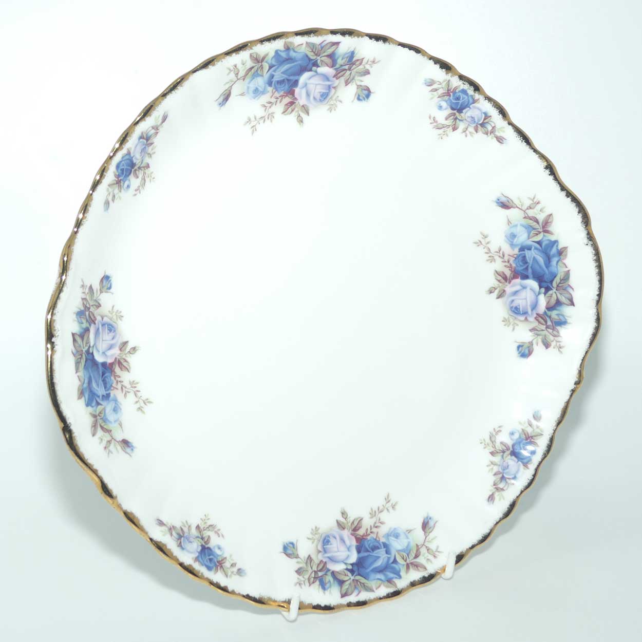 Royal Albert Bone China England Moonlight Rose 7 piece sandwich or cake set | © 1987 Royal Albert Ltd backstamp