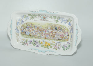 Royal Doulton Brambly Hedge Giftware | The Picnic sandwich tray | 29.5cm long | boxed