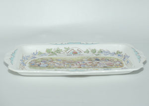 Royal Doulton Brambly Hedge Giftware | The Picnic sandwich tray | 29.5cm long | boxed