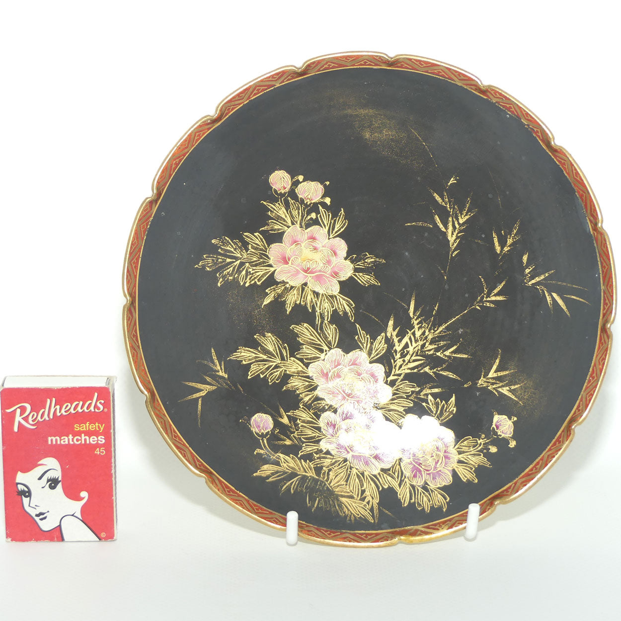 Satsuma Japan small Gilt Peony plate | 16cm