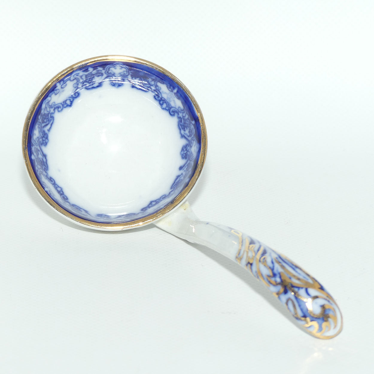 Doulton Watteau pattern Blue and White Sauce Tureen and Underplate