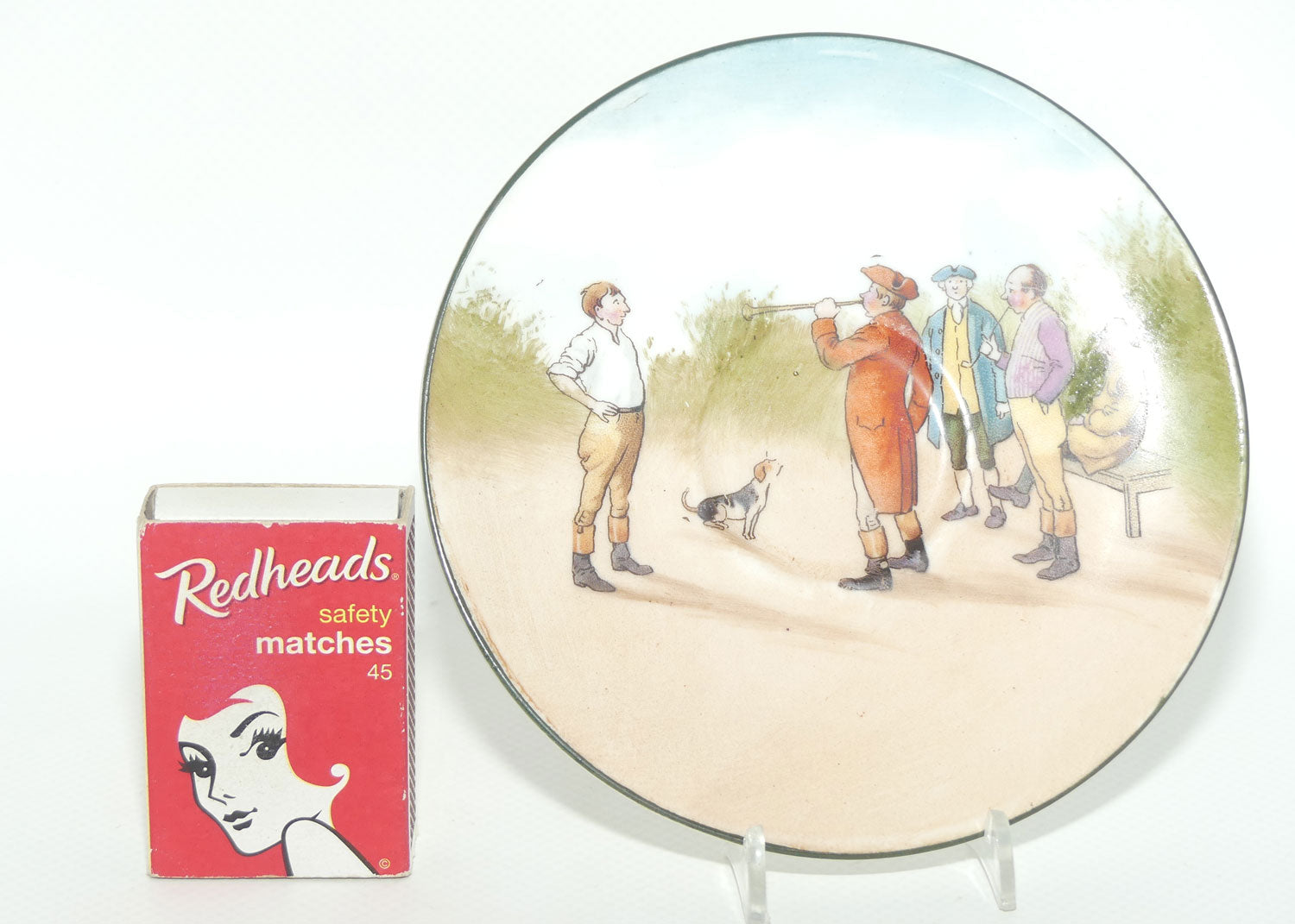 Royal Doulton Coaching Days saucer | Unrecorded Scene E2768 | rare Blue Sky variation | #1