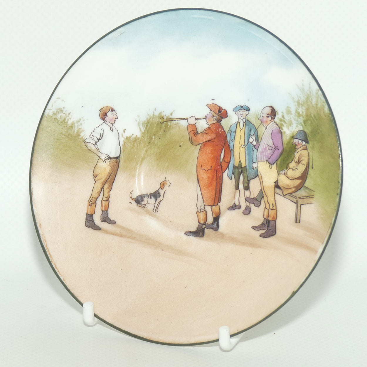 Royal Doulton Coaching Days saucer | Unrecorded Scene E2768 | rare Blue Sky variation | #1