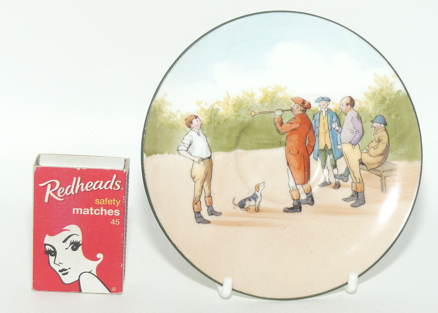 Royal Doulton Coaching Days saucer | Unrecorded Scene E2768 | rare Blue Sky variation | #3