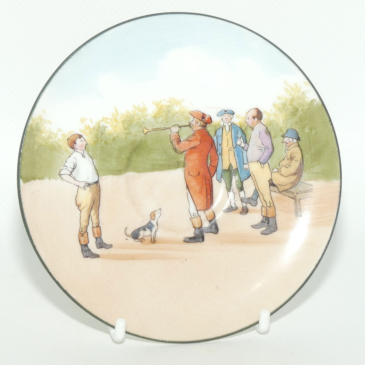 Royal Doulton Coaching Days saucer | Unrecorded Scene E2768 | rare Blue Sky variation | #3
