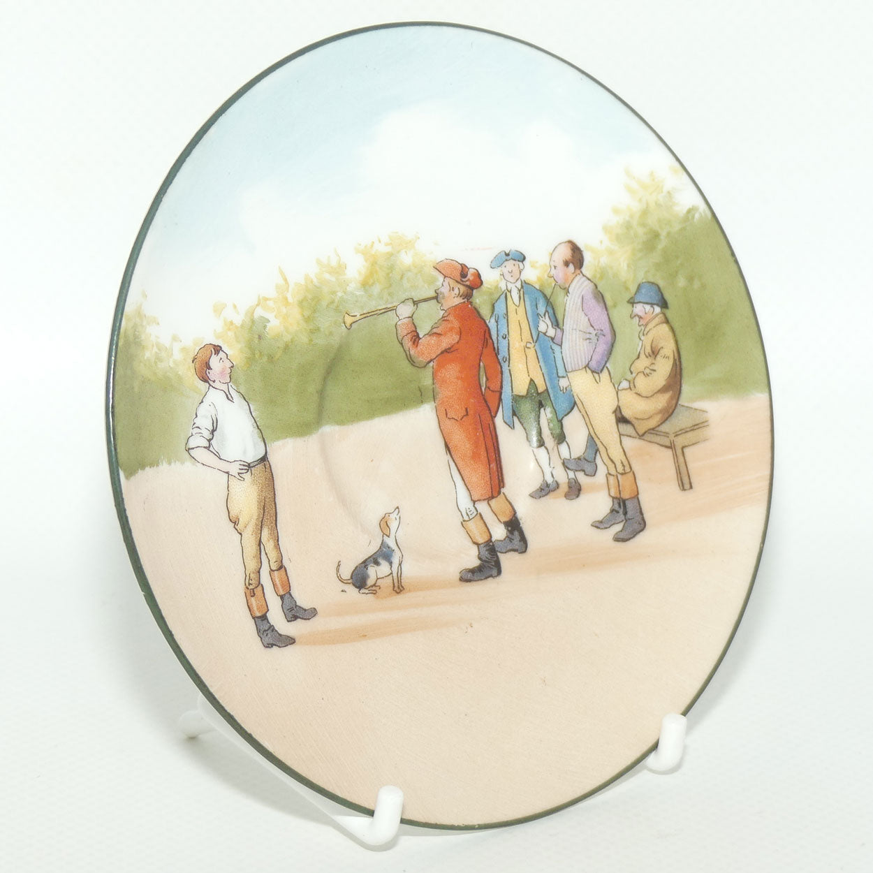 Royal Doulton Coaching Days saucer | Unrecorded Scene E2768 | rare Blue Sky variation | #3