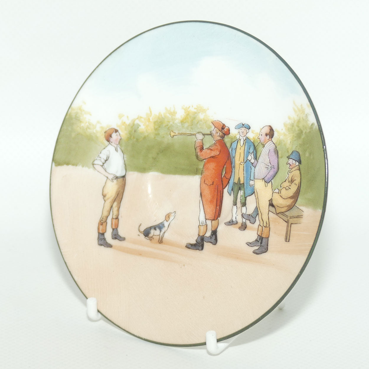 Royal Doulton Coaching Days saucer | Unrecorded Scene E2768 | rare Blue Sky variation | #3