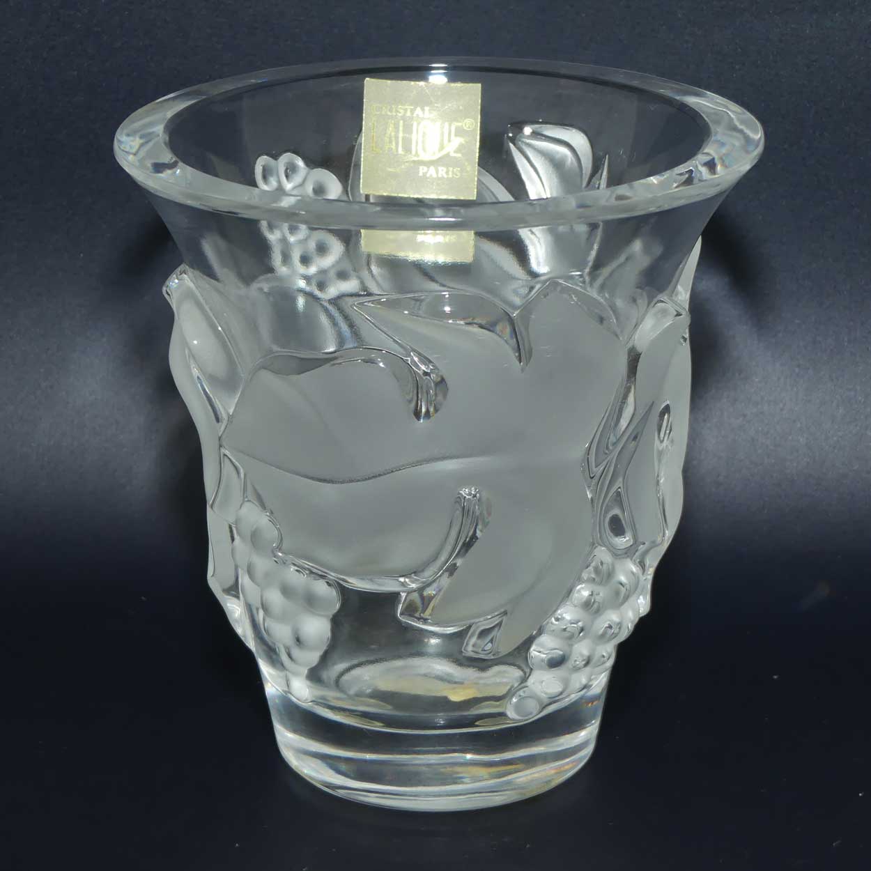 Lalique France Saumur vase | Model 12300 |  original label intact