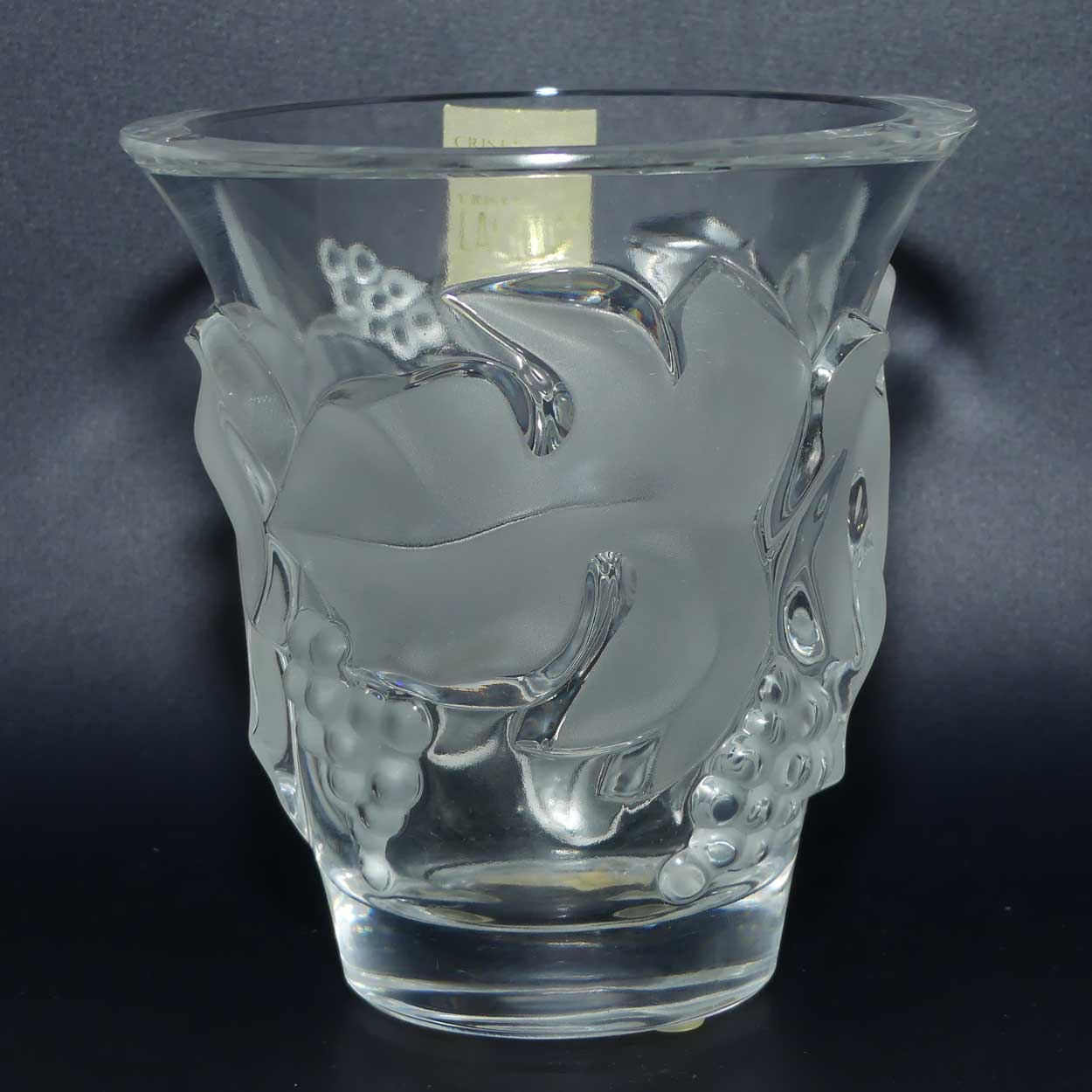 Lalique France Saumur vase | Model 12300 |  original label intact