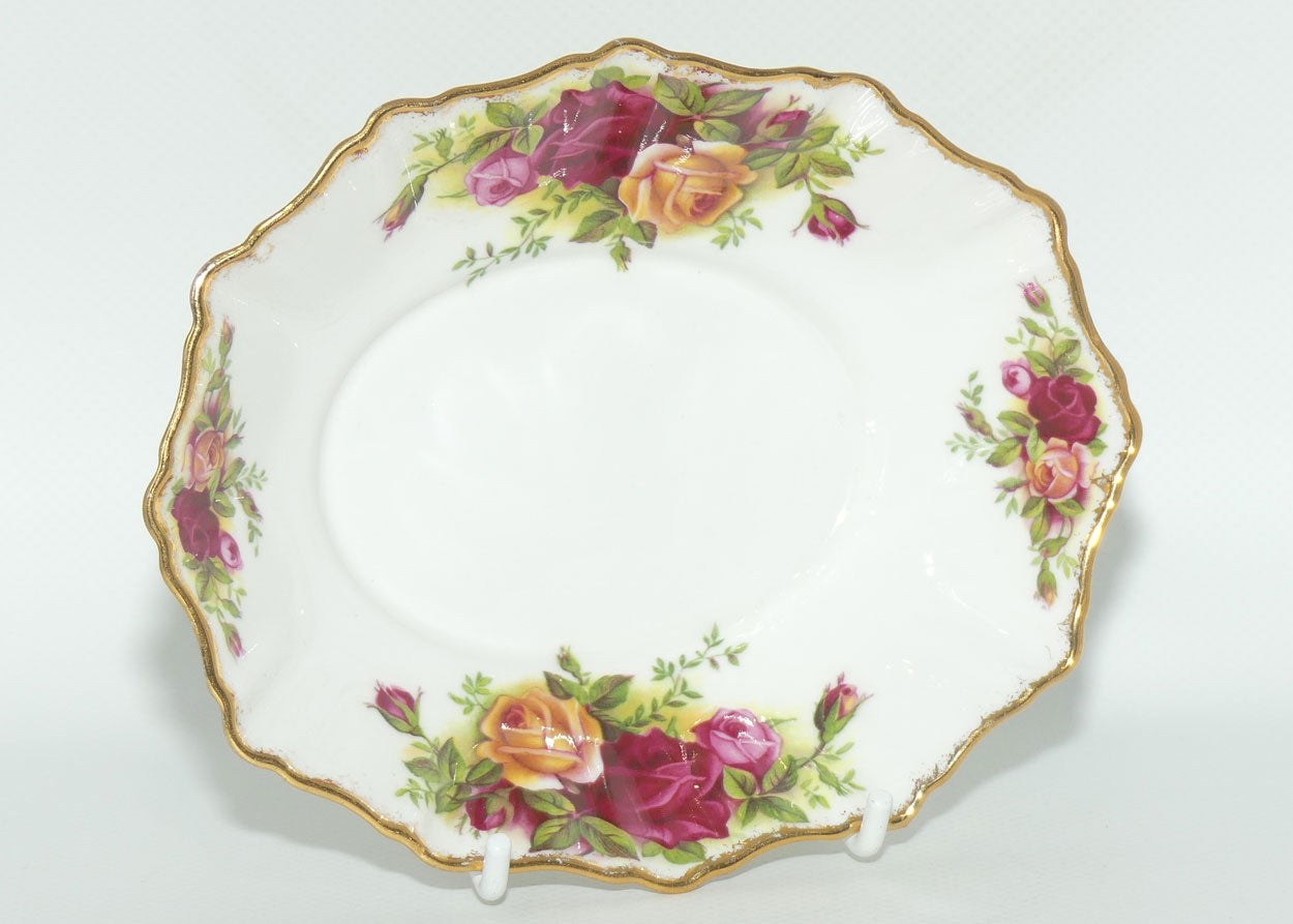 Royal Albert Bone China England Old Country Roses oval fancy dish | early stamp | #2