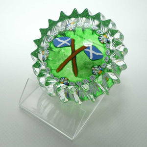 John Deacons Scotland the Brave medium paperweight | Ribbed | Green