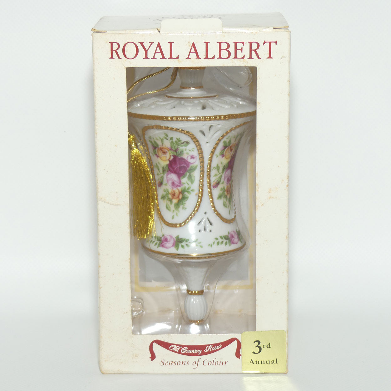 Royal Albert Bone China Old Country Roses | Seasons of Colour 3rd Annual ornament | boxed