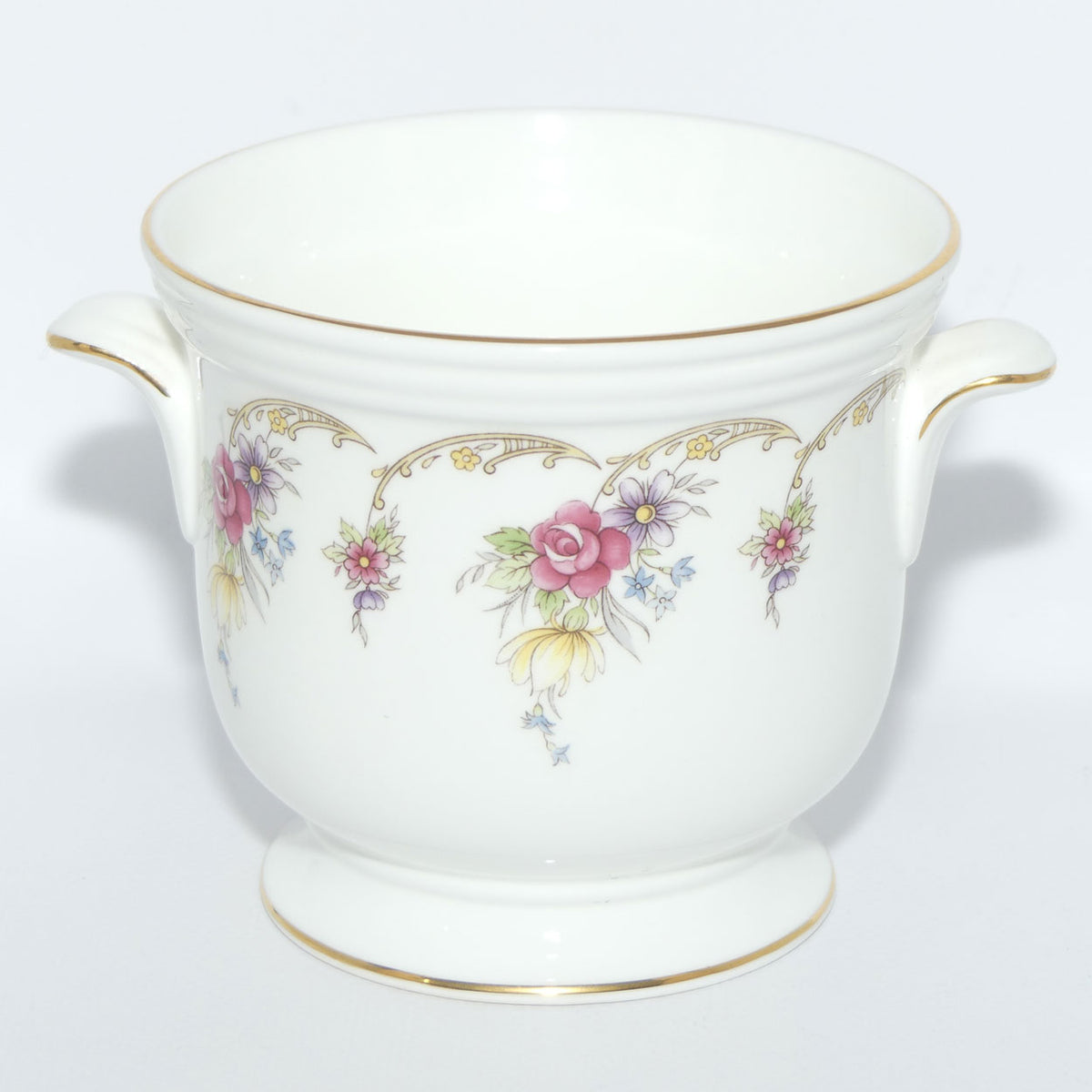 Coalport miniature twin handle planter | Selborne pattern