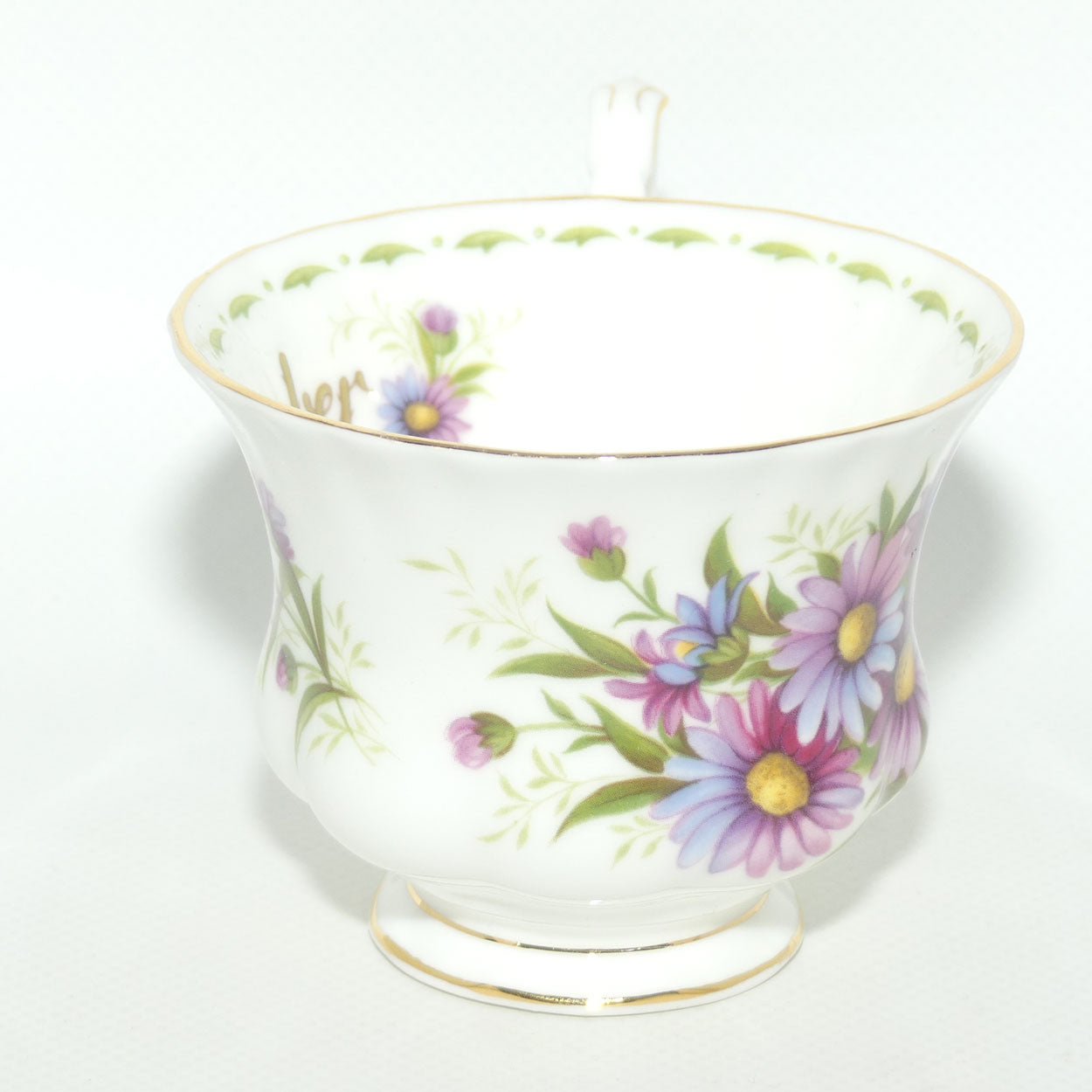 Royal Albert Bone China England | Flower of the Month series | #9 | September Michaelmas Daisy duo